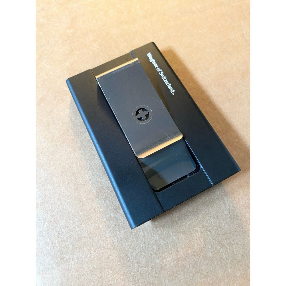 The Wagner Superslim Wallet rfid jet black Swiss wallet